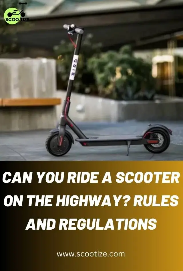 Can You Ride A Scooter On The Highway